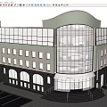 Gardenrose Modern Hotel Building With Glass Facade And Exterior Lighting Design