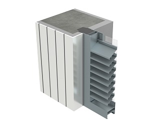 modern node aluminum alloy louver node 3d model