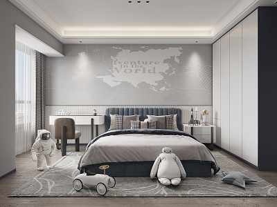 Modern Simple Boys Room model