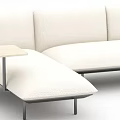 Modern Sectional Sofa With Neutral Upholstery And Different Configurations 3d model