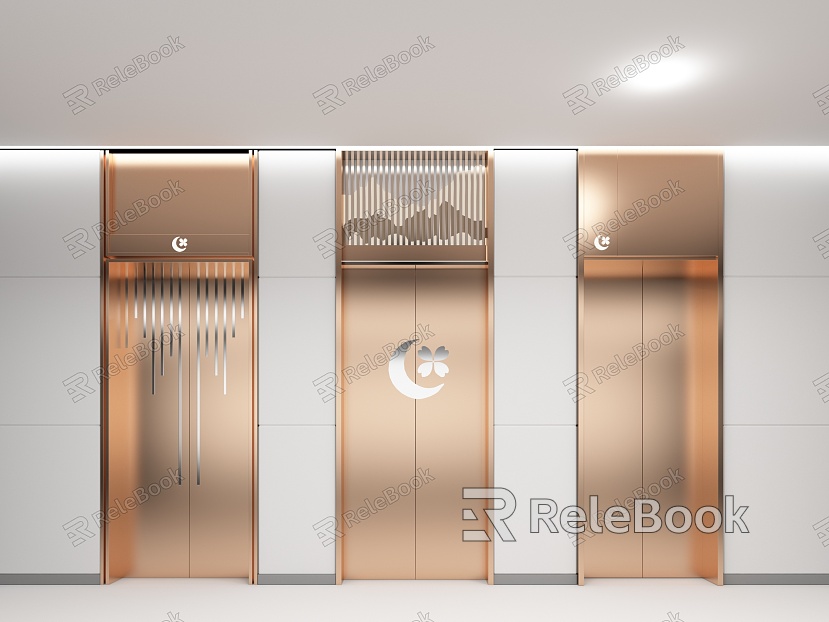 modern elevator door hall door model