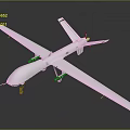 Intelligent Machine Unmanned Aerial Vehicle With Long Wings And Advanced Mission Technology