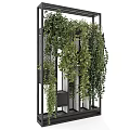 Vertical Hanging Greenery On Metal Frame Garden Decor With Trailing Vines