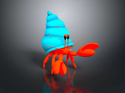crab hermit crab sea crab river crab hairy crab bread crab big crab small crab marine animal fish 3d model