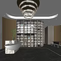 Modern Tobacco And Alcohol Store Interior With Elegant Display Shelves And Ambient Lighting