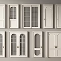 Modern White Double Doors Featuring Glass Panels Arch Designs And Various Styles