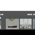 Modern Exhibition Booth Entrance With Glass Facade Custom Home Products Display And Welcome Counter