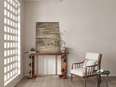 Quiet Wind Decorative Painting Hanging Painting Texture Hanging Painting Single Chair Jewelry Ornaments 3d model