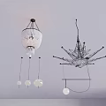 Various Modern Chandelier Designs With Crystal Mesh And Metal Spherical Structures