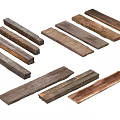 Assorted Natural Stone and Wood Pieces with Diverse Textures and Sizes