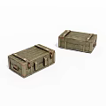 Vintage Wooden Crates With Metal Straps And Retro Design For Storage
