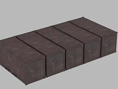 Modern Container Bookshelf Artistic Ornaments 3d model