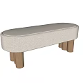 Modern sofa stool 3d model