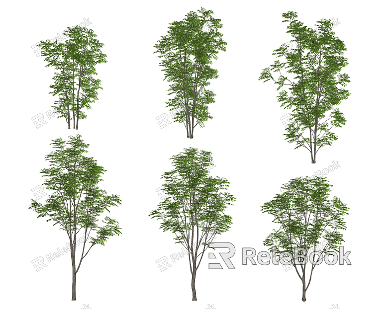 Modern Tree Landscape Tree Combination model