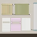 Various Colored Wall Mounted Radiators With Different Designs And Styles
