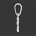 Elegant Silver Elephant Shaped Pendant With Intricate Patterns And Sparkling Diamond