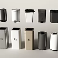 Modern Home Trash Bins With Various Colors And Stylish Designs For Daily Use