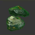 rock metal ore rock block rock block rock specimen boulder rock formation 3d model