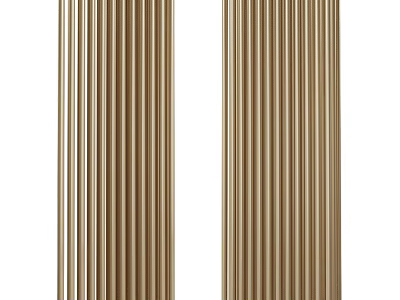 Modern Style Decorative Vertical Striped Panels With Warm Color Tones 3d model