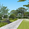 Beautiful Courtyard Garden Landscape Design With Winding Paths Diverse Plants And Water Features