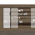 Modern bookcase 3d model