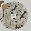 Round carpet 3d model