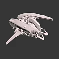 Detailed Grey 3D Fighter Jet Model With Complex Structure Weapon Systems And Design Components