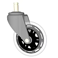 Heavy Duty Industrial Caster Wheel With Polyurethane Tire And Metal Frame