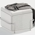 Shoe Changing Stool Ottoman Sofa Stool 3d model