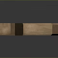 Rustic Wooden Long Strip With Natural Grain And Smooth Surface Texture 3d model