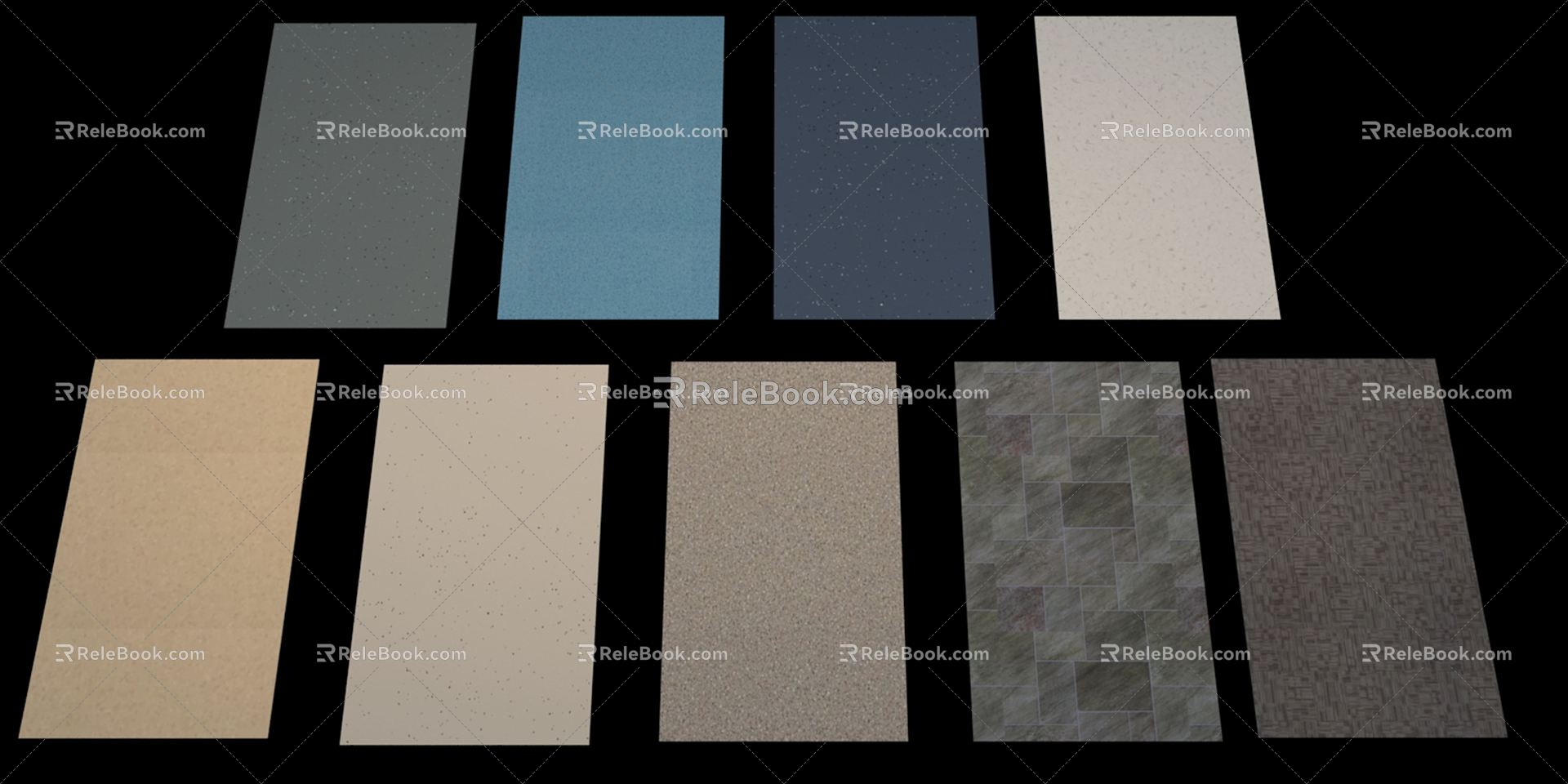 Modern floor tile plastic floor 3d model