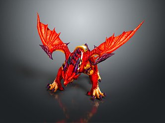 Monster Flying Monster Mountain Essence Alien Monster Alien Monster Warrior 3d model