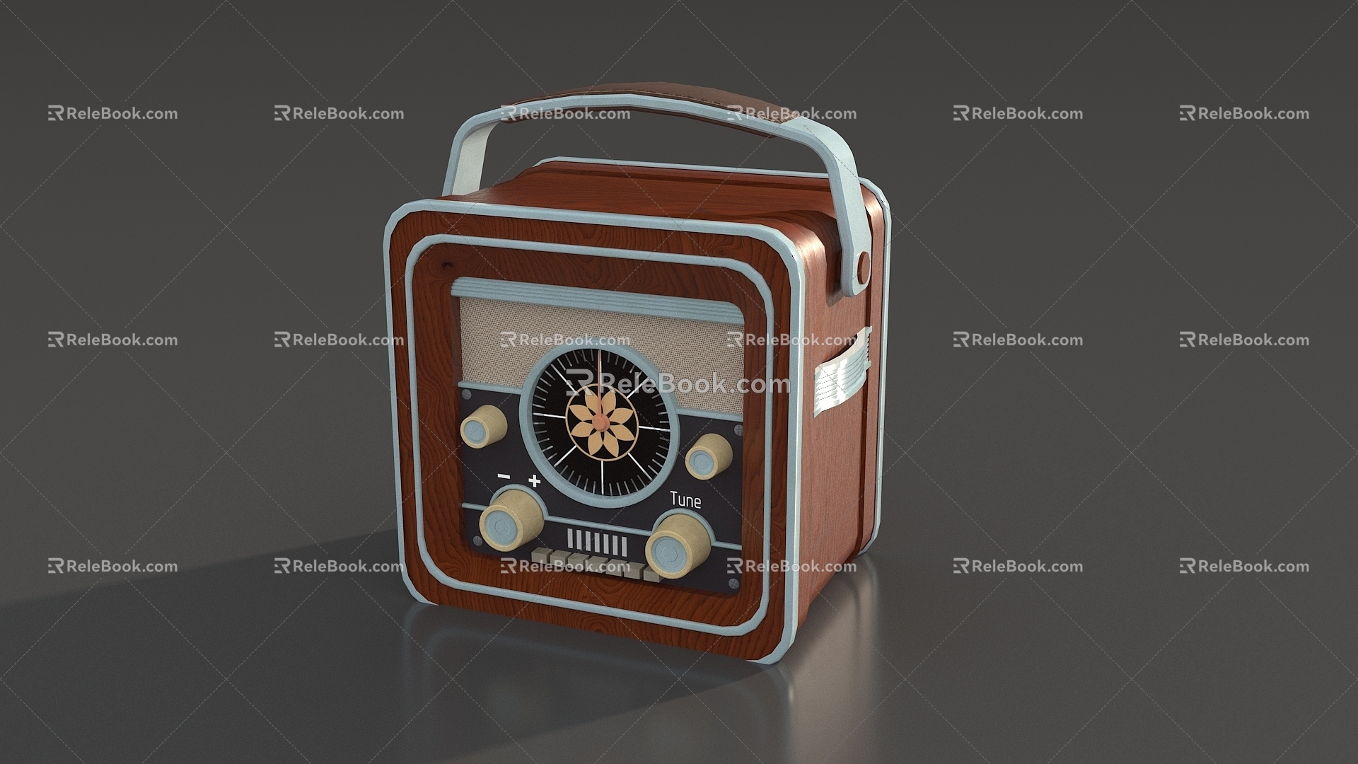 Speaker Audio Radio Speaker Retro Radio Jukebox Classical Speaker Retro Speaker Super Realistic High Precision Video Grade 3d model