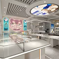 Eye Love City Eyewear Store With Glasses Display Counters And Optical Frames 3d model