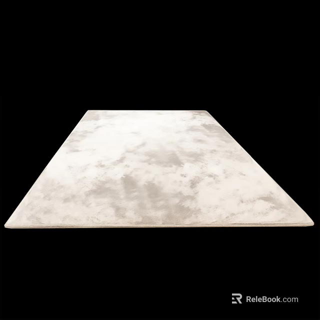 Square Area Rug With Soft Neutral Texture For Modern Living Room Decor 3d model 