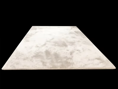 Square Area Rug With Soft Neutral Texture For Modern Living Room Decor 3d model