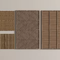 Modern Decorative Partition Designs With Various Textures And Patterns For Interior 3d model