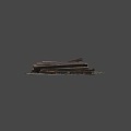 Train track pad 3d model