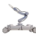 Advanced Industrial Robotic Equipment with Mobile Platform Robotic Arm and Maneuverable Wheels