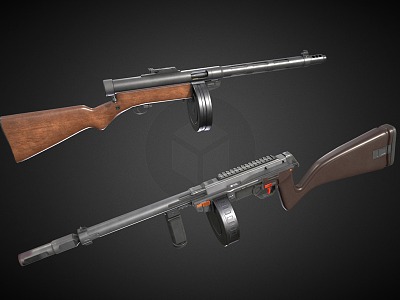 Submachine gun Somme M1931 assault rifle model