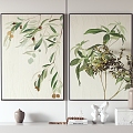 Modern Plant Painting Hanging Painting Decorative Painting 3d model