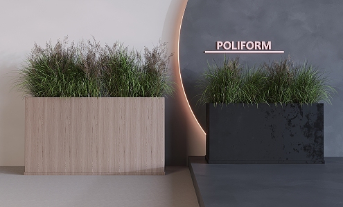 Flower Box Flower Box Plant Combination Green Plant Flower Box Plant Pile Landscape Green Plant Flower Box 3d model