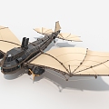 Cyberpunk aircraft spaceship long-range bomber spaceship fighter sci-fi spaceship 3d model