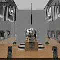 Modern Fashion Clothing Store Interior With Mannequins Clothes Racks Wooden Floors and Green Plants