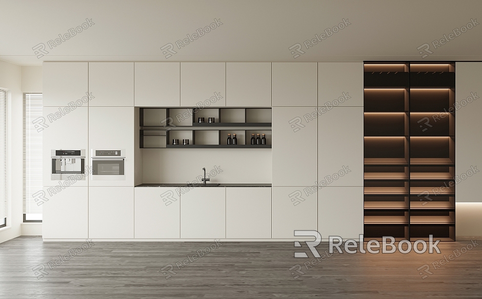 Modern Cabinet Cabinet Wine Cabinet model