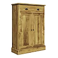 Solid Wood Hallway Side Cabinet with Doors Drawer and Natural Design