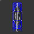 Heavy Duty Blue Platform Equipment Featuring Metal Frame And Support Poles