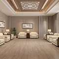 Modern Reception Room 3d model