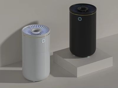 White And Black Daily Use Home Appliances On 3d model