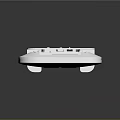 White Plastic Square Component With Holes Grooves And Bottom Support Structure For Electronic Device Base